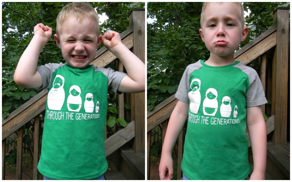 many faces of a raglan tee 