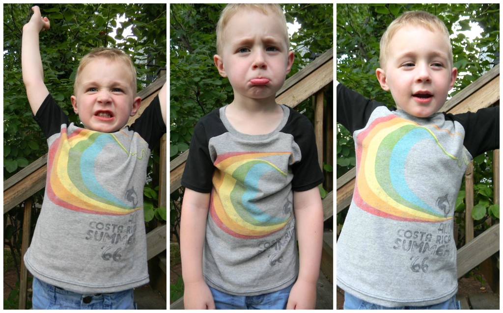 the many faces of a raglan tee