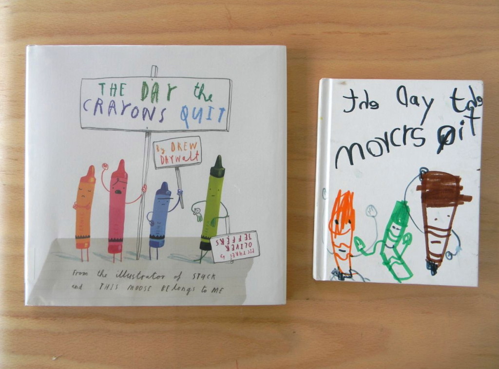 the day the crayons quit project from a happy stitch