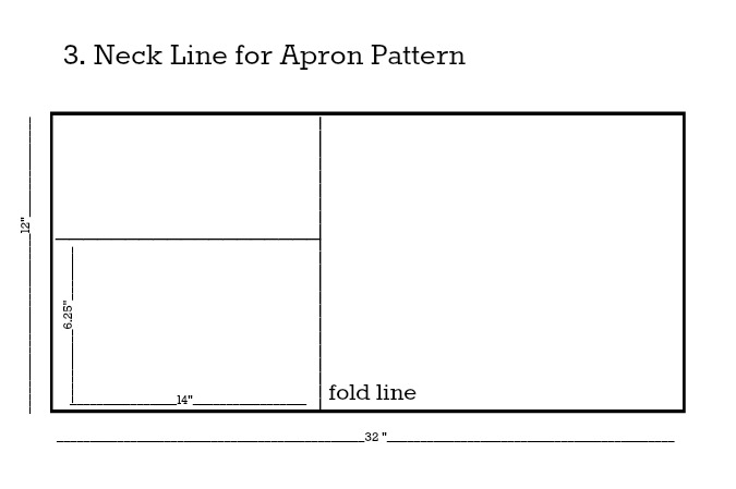 Apron Pattern Neck Line Step 3
