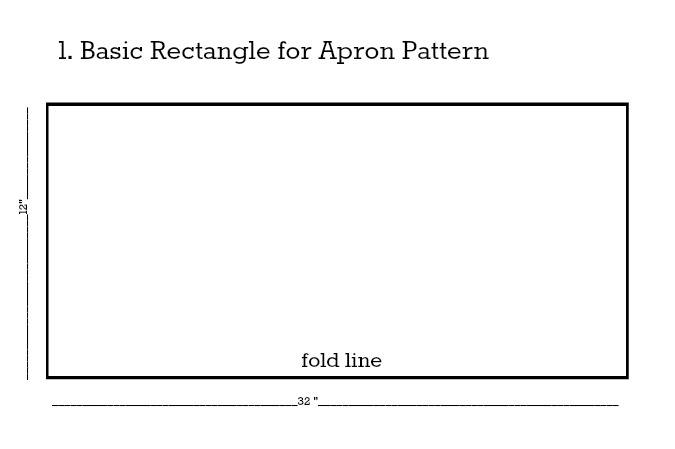 Apron Pattern Step 1
