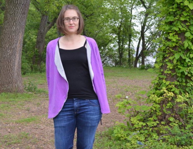 Meridian Cardigan | Pattern by Imagine Gnats made by A Happy Stitch