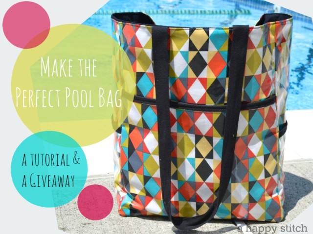 Great Tutorial | How to make the Perfect Pool Bag {and a giveaway}