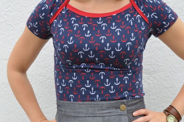Nautical Bronte Top from Jennifer Lauren in Perfect Pattern Parcel | made by Melissa from A Happy Stitch