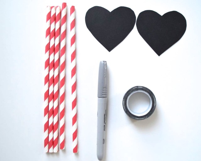 lovely smoothie sippers | easiest ever decorated straw for your valentine