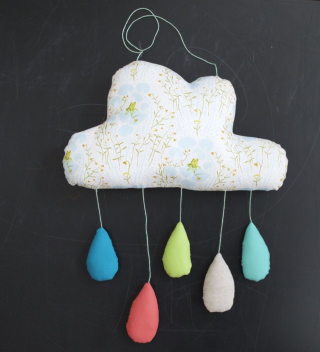Virtual Baby Shower : Rainy Cloud Mobile  | This Baby of Mine Virtual Baby Shower 
