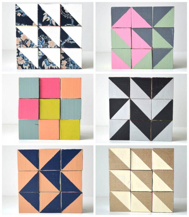 Wooden Quilt Blocks  Toys for Grown Up Who Quilt