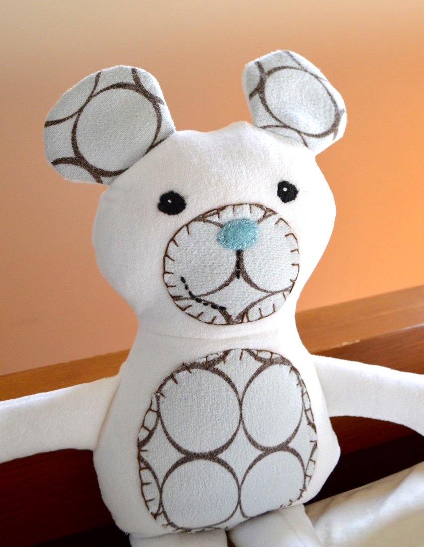 teddy bear sewing pattern free printable