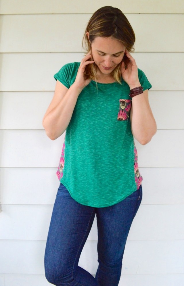 Upcycled Rayon and Knit Anthro Knock-off Top 