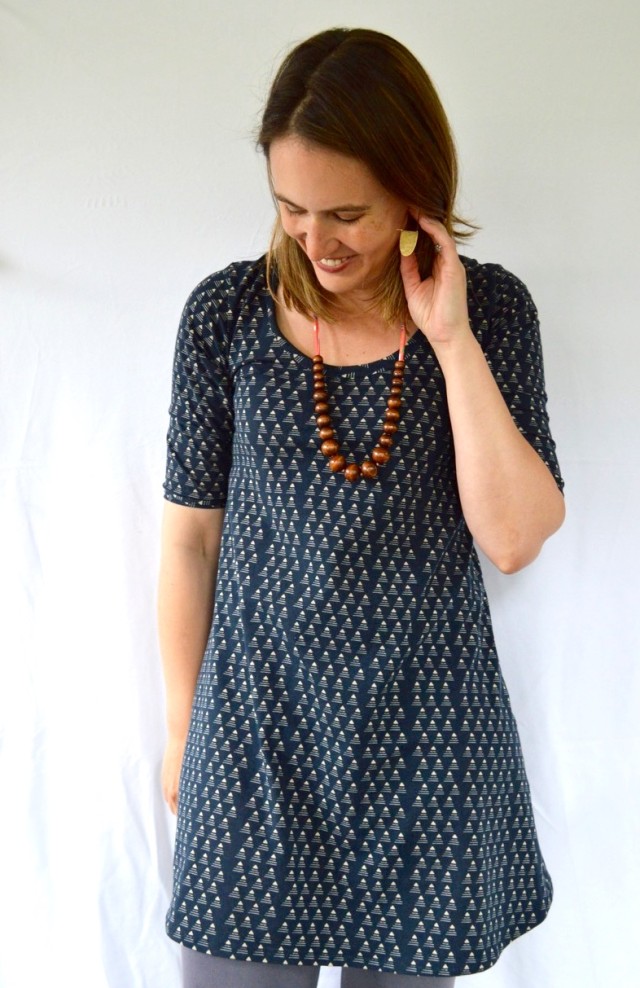 Rolled Hem Tunic { a Plantain Tee Hack}