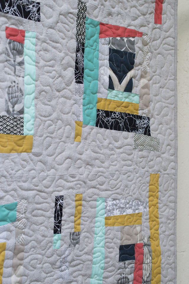 Umbrella Prints Trimming - Together Quilt details | a happy stitch
