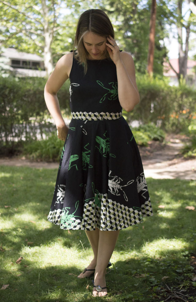 Olive Dress_in crickets! | a happy stitch