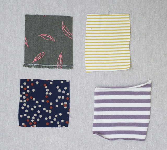 Wardrobe Design for Summer_fabric swatches in prints | a happy stitch