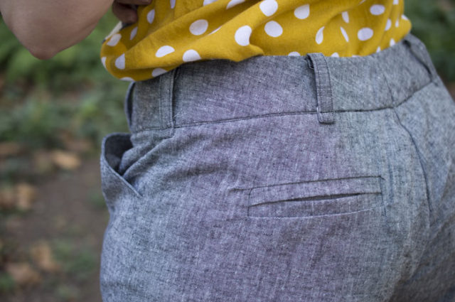 Handmade Summer Wardrobe Basics! Thurlow Shorts in Chambray -a-happy-stitch