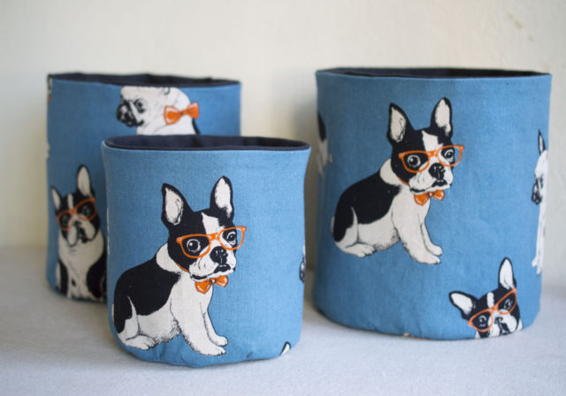 Other Reasons to Sell at a Craft Market! Connections and Creative Fire :: Playful, Linen Fabric Buckets by a happy stitch