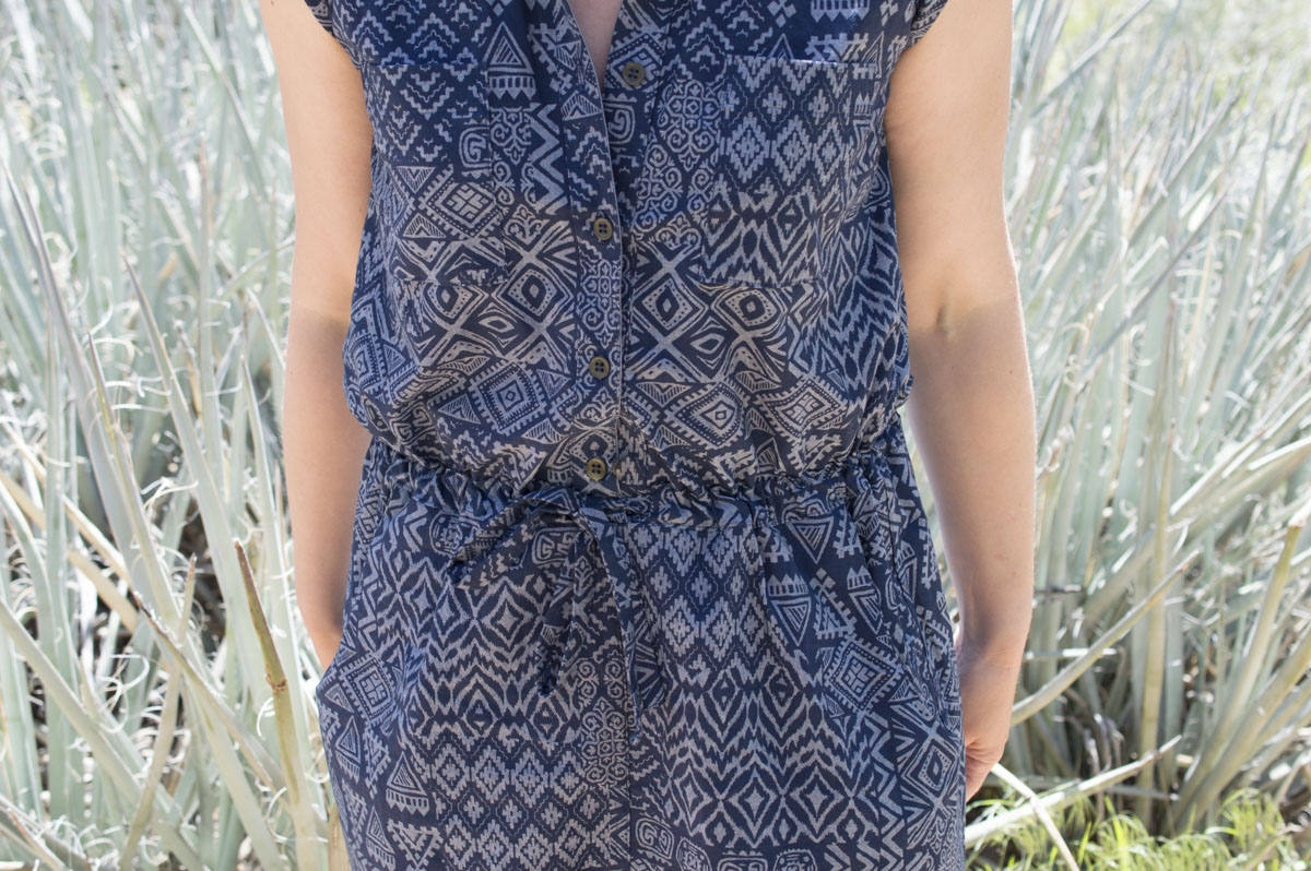 Denim Print Sanibel Dress || Sewn by a happy stitch