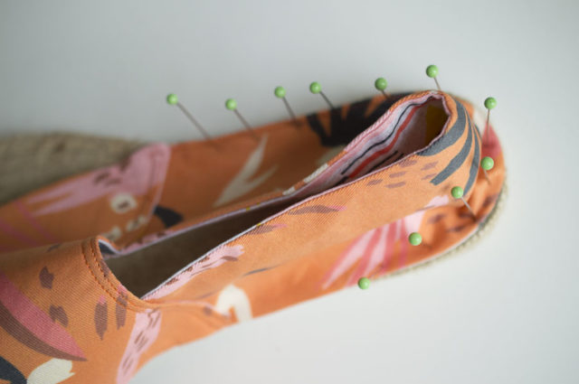 Espadrilles Sew-A-Long : Creating the Shoe Form and Pinning _Sponsored by Spoonflower_A HAPPY STITCH