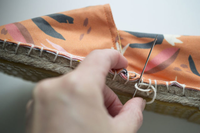 Espadrilles Sew-A-Long : Series 3 Create the Blanket Stitch and Finish the Shoes - A HAPPY STITCH