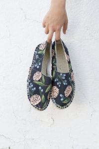 The Espadrilles Kit_Rifle Paper Co. 2019_Midnight Peonies_A HAPPY STITCH_8