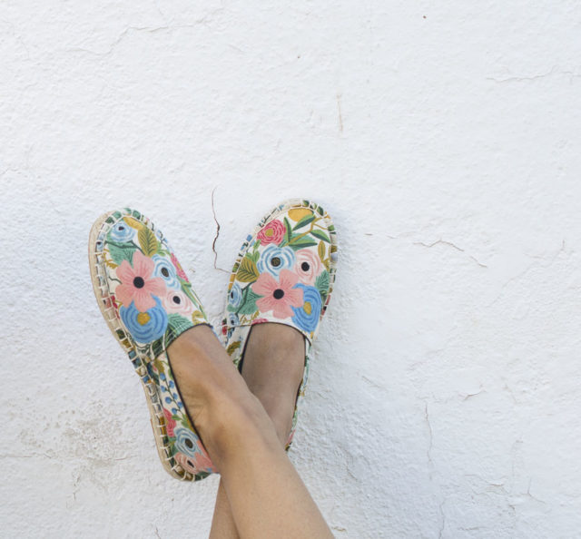 THE ESPADRILLES KIT - DIY your own shoes with these craft kits from A HAPPY STITCH