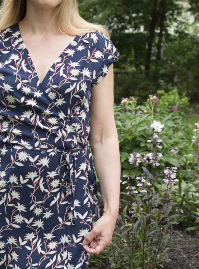 Maxi Length Wrap Dress Vondel - A HAPPY STITCH - pattern by Halfmoon Atelier