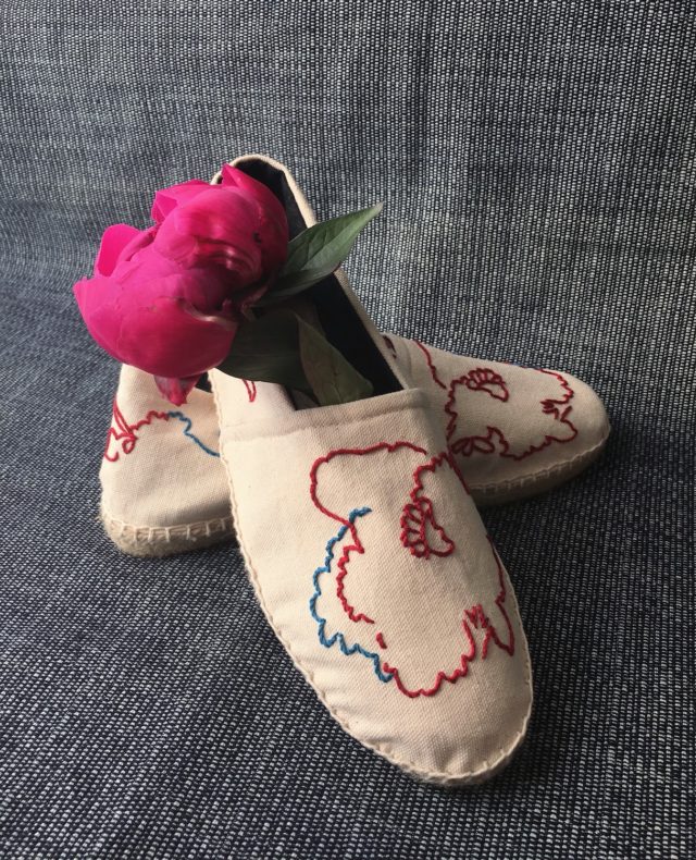 Artist Series :: Embroidered Poppy Espadrilles with Sarah Pedlow - A ...