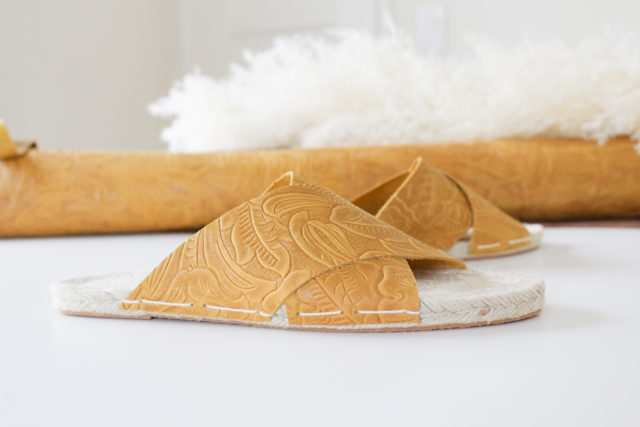 Leather Sandals by Nikki and Mallory-A HAPPY STITCH espadrilles kit