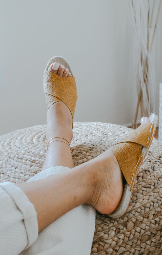 Leather Espadrille Sandals by Nikki and Mallory_Espadrilles Kit from A HAPPY STITCH