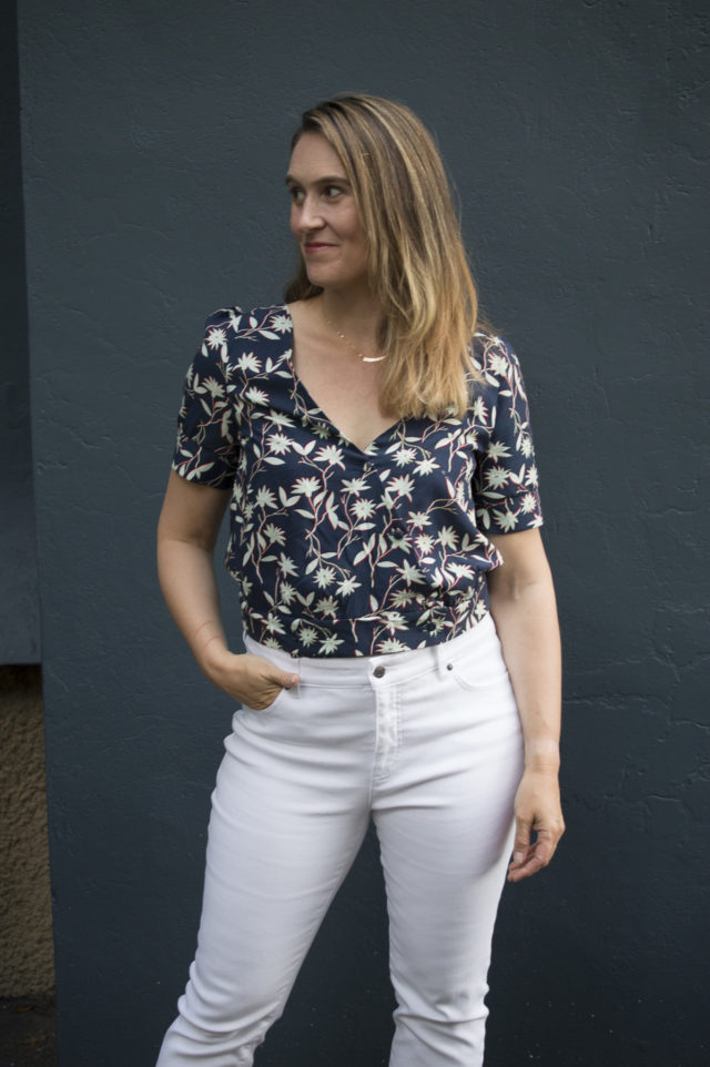 Malva Blouse from Pretty Mercerie_Sewn by Melissa Quaal of A HAPPY STITCH