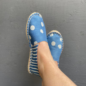 Clay Resist & Indigo Dyed Espadrilles_A HAPPY STITCH_The Love of Colour_Collab