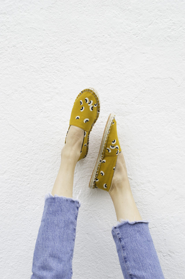 Cool Beans Gold Espadrilles_Ruby Star Society Canvas_A HAPPY STITCH